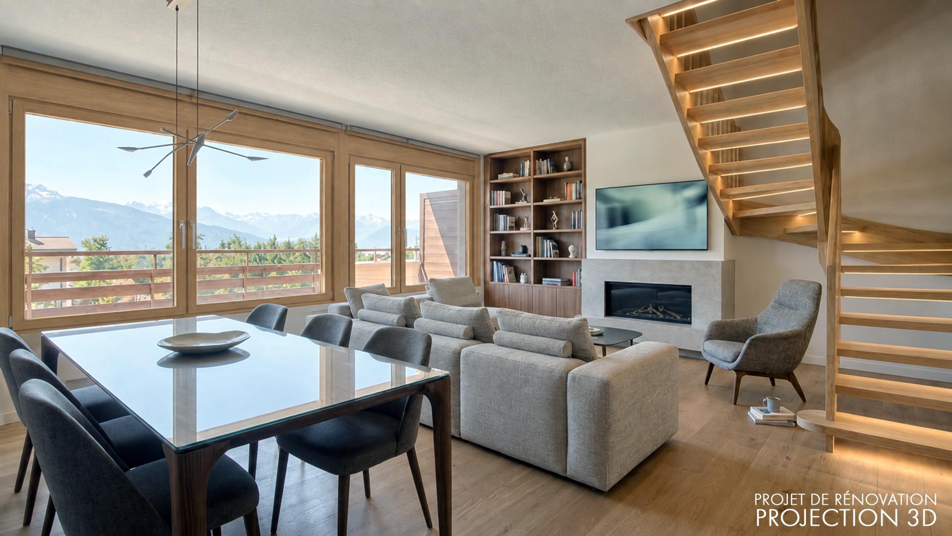 A vendre 3963 Crans-Montana Attique pi&egrave;ce(s) 4.5