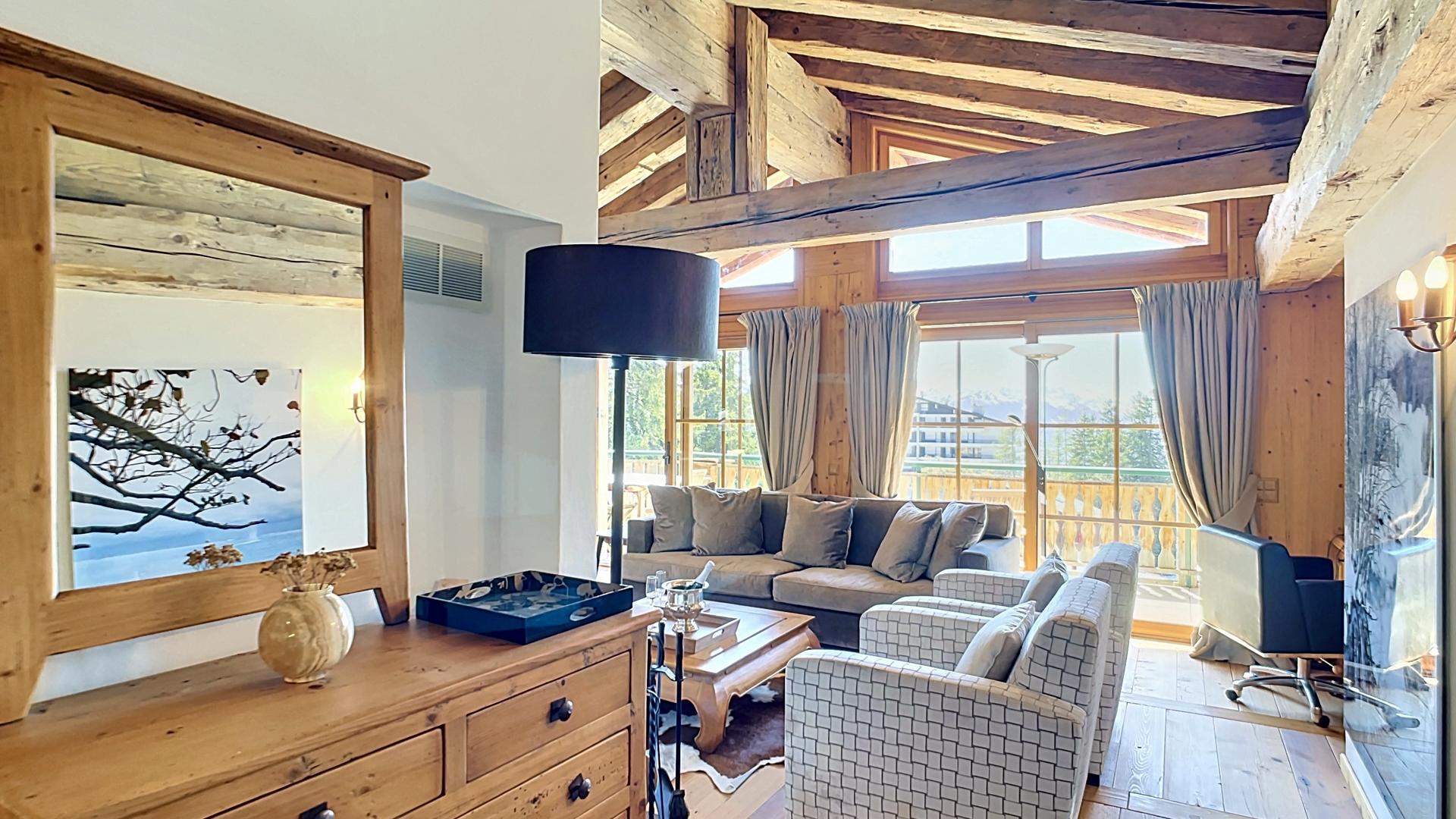 A vendre 3963 Crans-Montana Attique pi&egrave;ce(s) 5.5